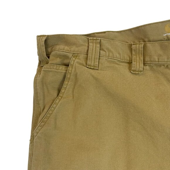 Carhartt Mens Tan Cotton Relaxed Fit Utility Work Shorts Size 44 - Picture 4 of 9